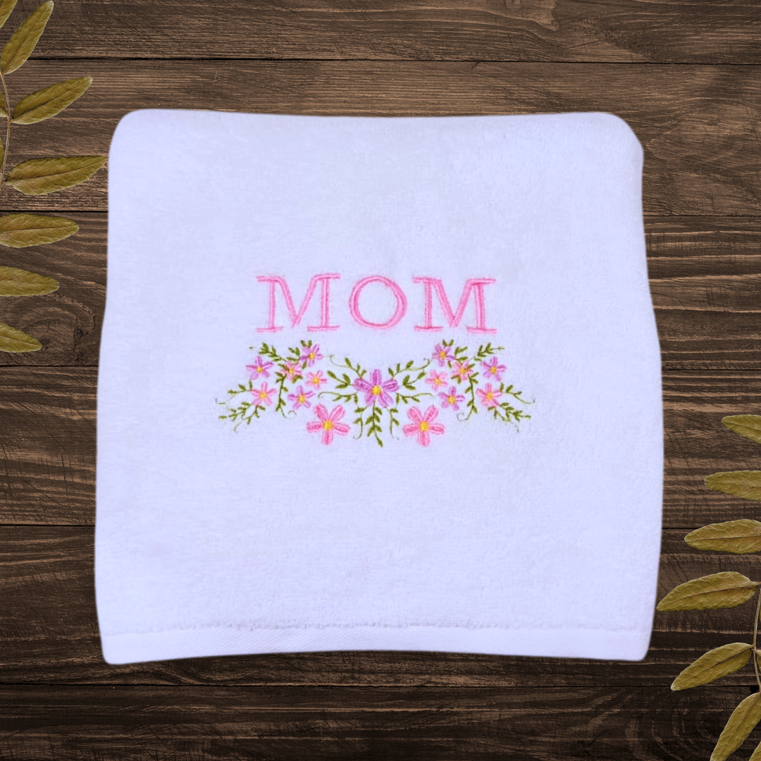 Best Gift for Mom Embroidered Towel