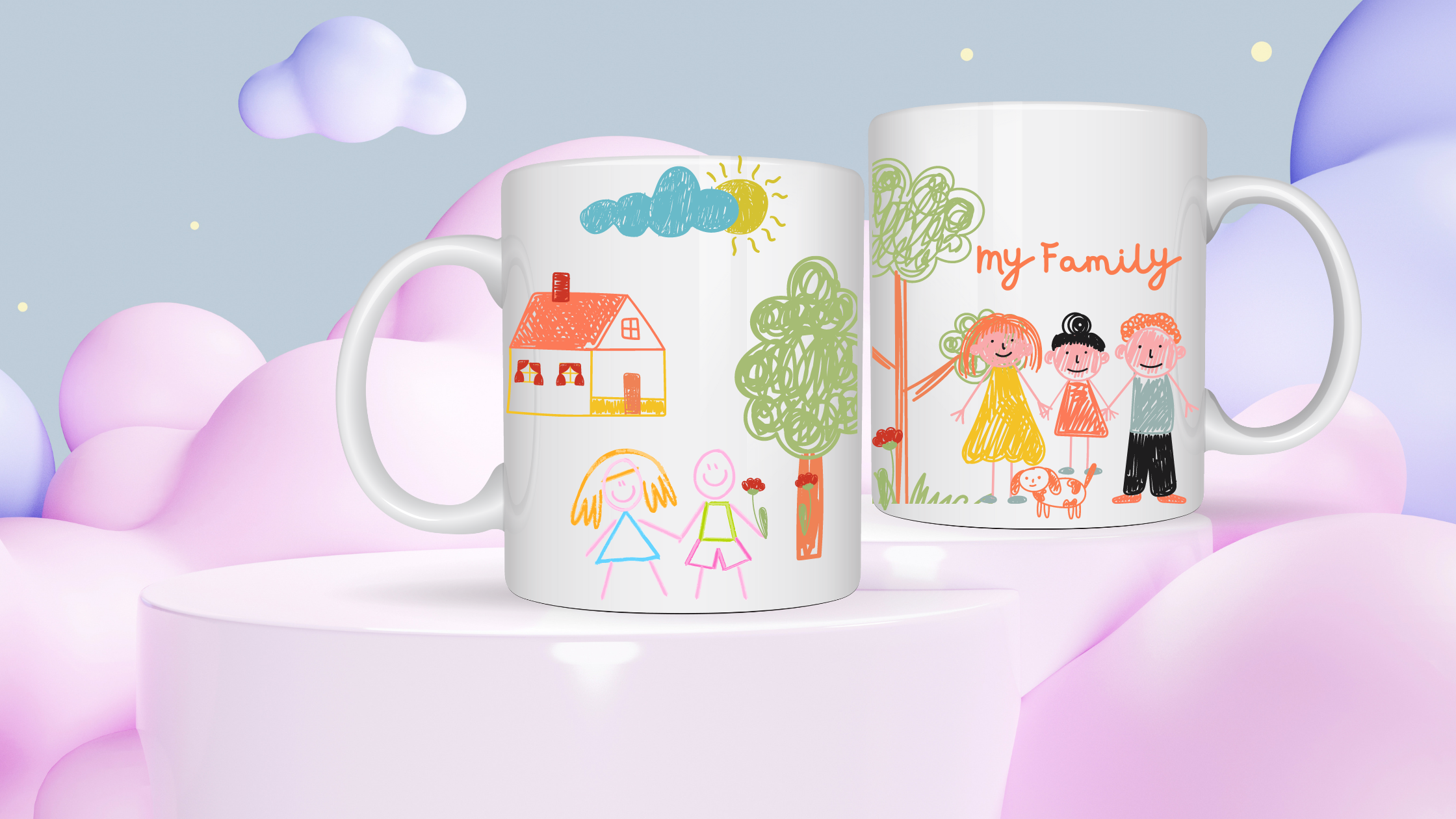 Capture kids creativity on a mug that can be cherished everyday