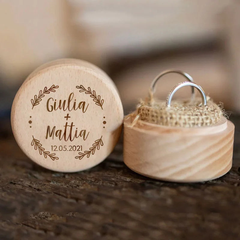 Personalized Wedding Ring Box