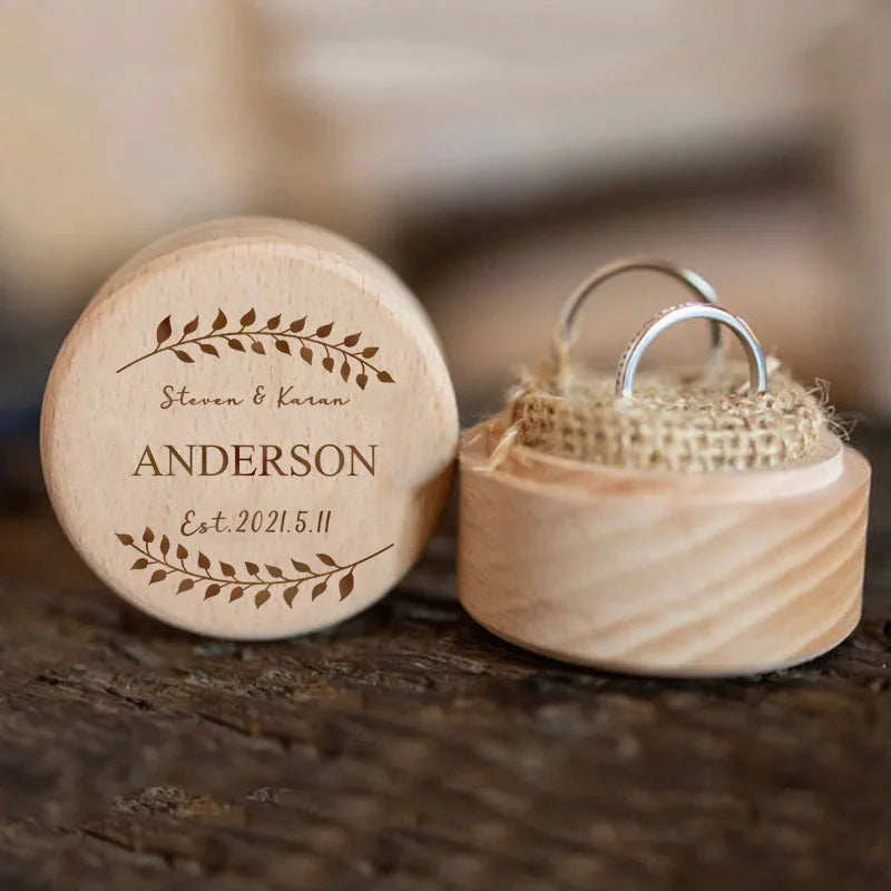 Personalized Wedding Ring Box